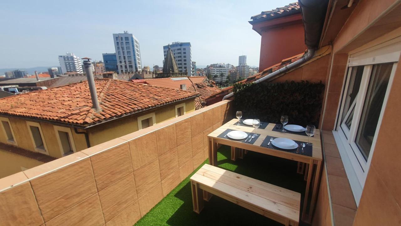 Las Terrazas De Gueeli 6 Pax Wifi - Garaje - Vistas - Vut-3391-As Хихон Экстерьер фото